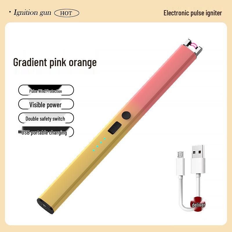 

Электронная зажигалка с градиентной расцветкой для ароматерапевтических свечей и газовых плит