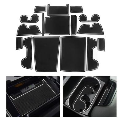 Anti-Slip Gate Slot Cup Mat for Toyota Bz4x 2021 2022 2023 for Subaru Solterra Interior Accessories Non-Slip Door Groove Pad