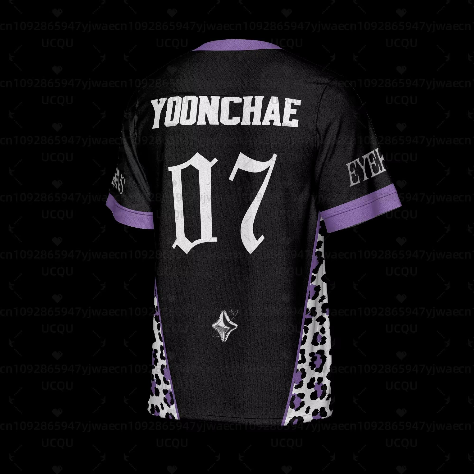 Sommer Herren Damen Kinder Lässig Sportlich Mädchen T-Shirt Sport T-Shirt Tops Katseye Kpop V-Ausschnitt 3D Druck Grafik T-Shirt 6XL