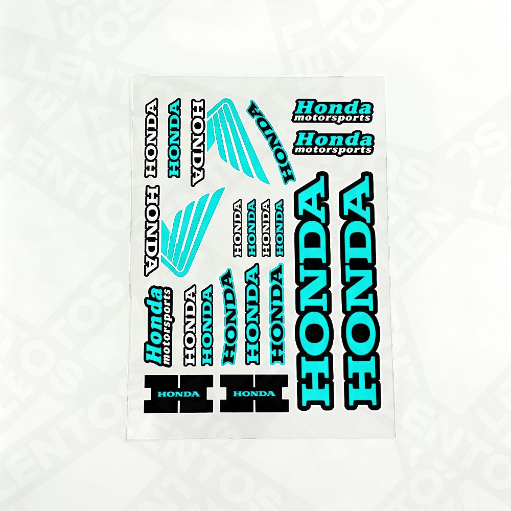 For Honda Reflective Motorcycle Stickers, 20x30cm,30c40cm,Waterproof Wear-resistant Vinyl Decals for Helmet Toolbox Bike Body