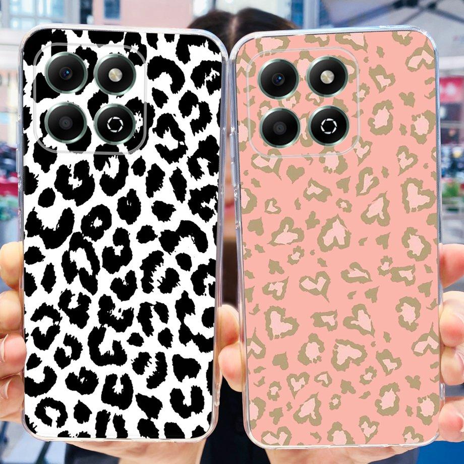 Phone Case for Honor X6b / Honor X6a Plus Transparent Shockproof Soft Cover Love Heart Butterfly Marble Bumper Camera Protection
