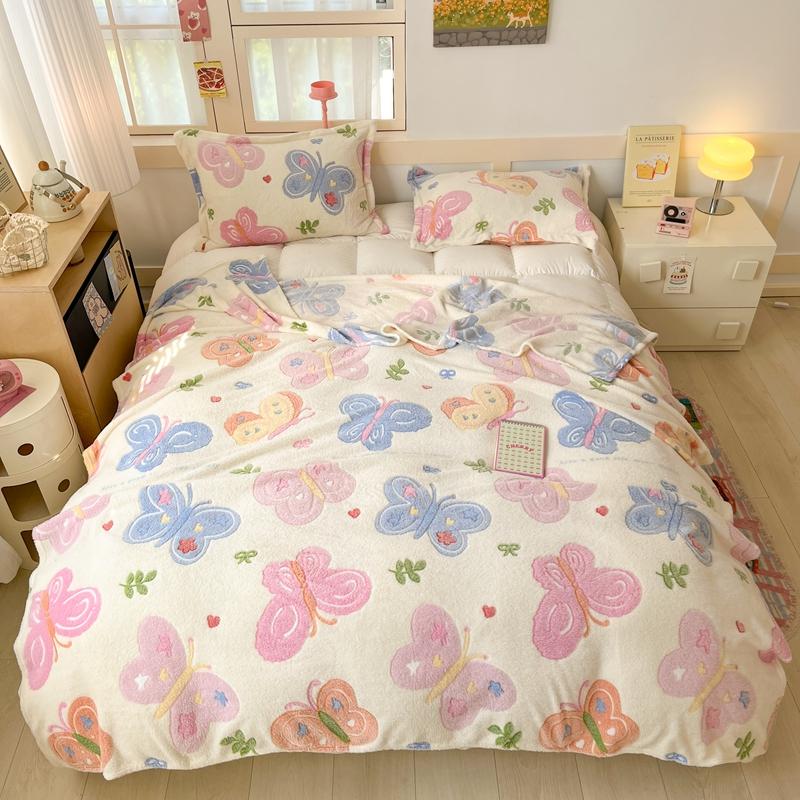 Cartoon Cute Bear Throw Blankets Super Soft Fluffy Lightweight Comfortable Flannel Couch Bed Blanket for All Season Kids Gifts