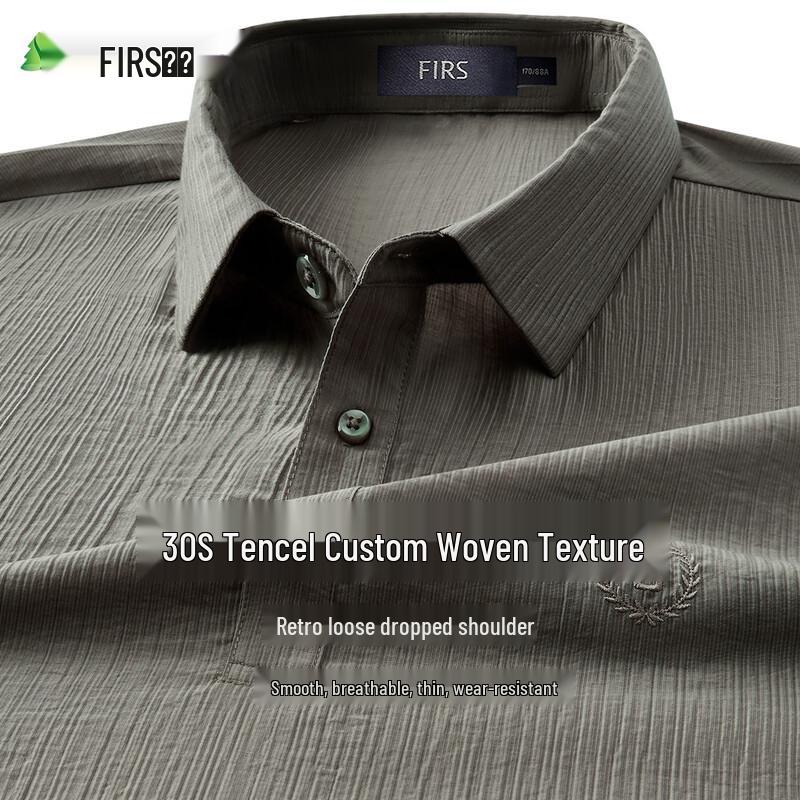 FIRS Men s Tencel Lyocell Short Sleeve Polo Shirt L