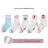 5 Pairs Children's Breathable Mesh Cotton Socks, Cartoon Design for Ages 1-14, Ideal for Spring and Summer