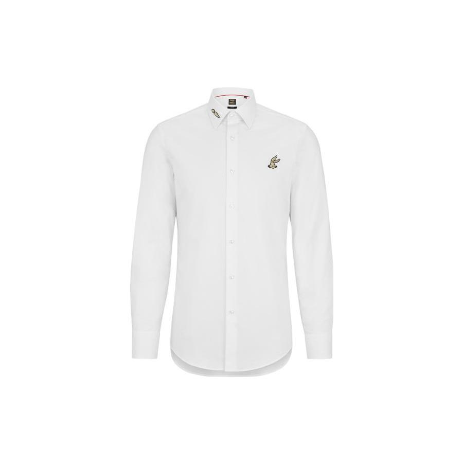 HUGO BOSS HUGO BOSS X LOONEY TUNES SS23 Shirts Men's White Moderate 50486037-100