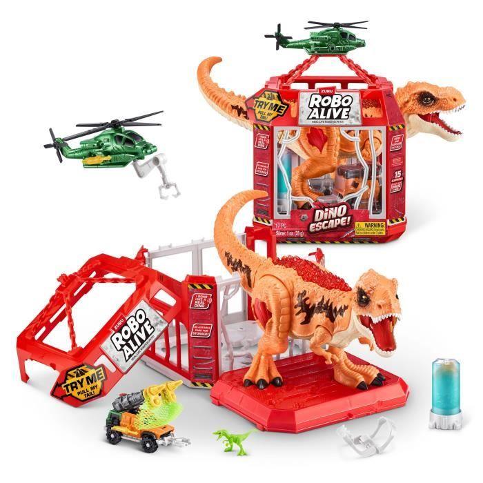 Jeu de Capture - ZURU - Dino Escape - Capture le dinosaure en liberté avec pièges et armes pour éviter la destruction