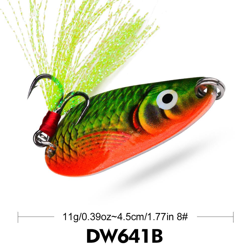 

TossingVIBLuya Bait4.5CM11GMetallic Sequin Full Swim Layer Fluttering Simulation Fake Bait for Bass and Red Snapper 4.5CM 11G