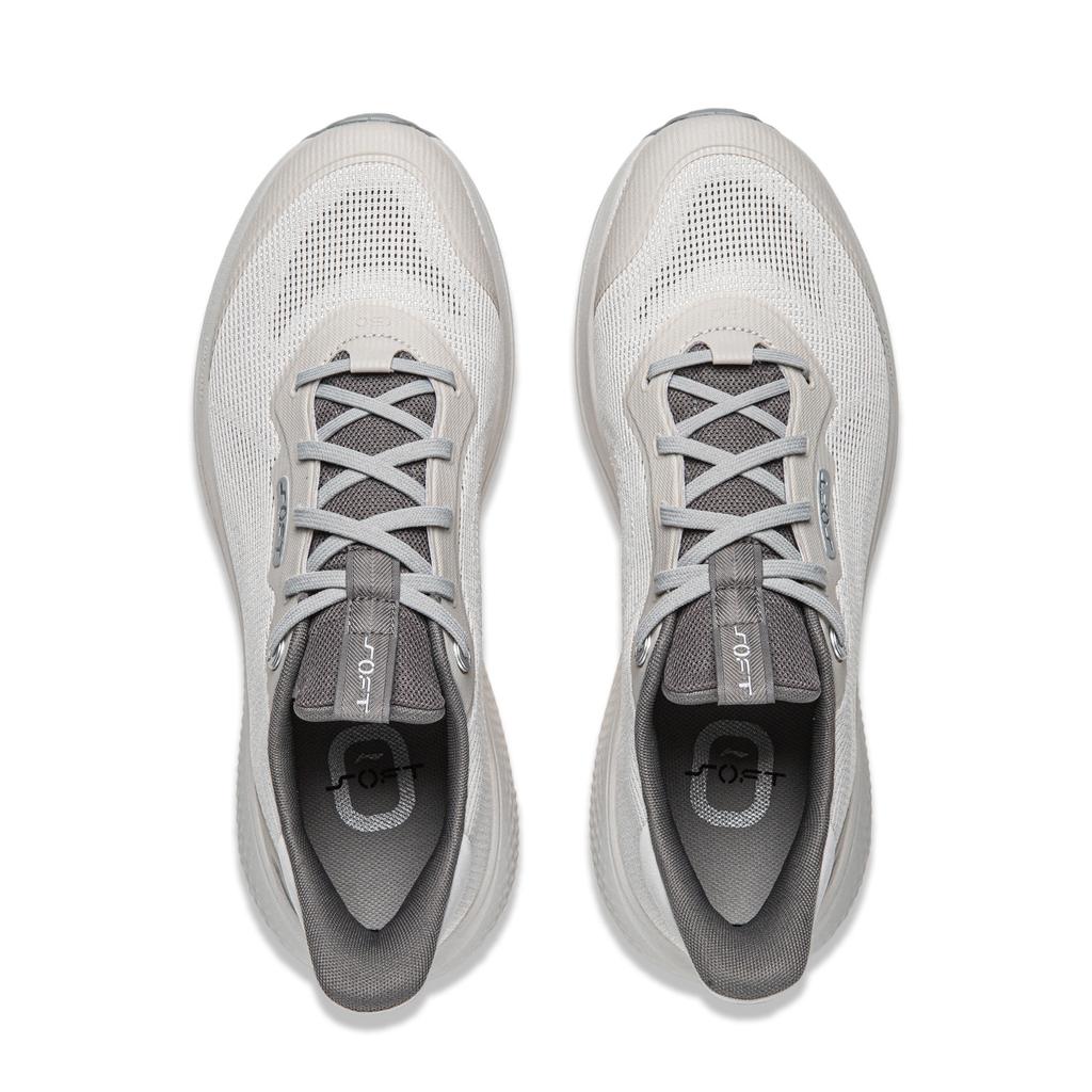 Li-Ning Soft Go 3 V2 Comfortable Fashion Sports Low-Top Casual Shoes Men Sneakers Light-Smoke-Gray AGLW027-5