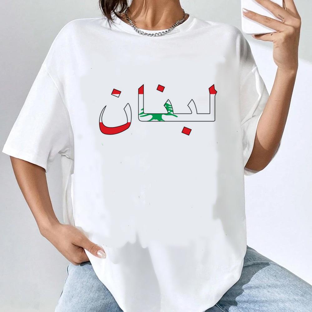 Lebanon tshirt teen aesthetic Pastel Punk Digital Gothic top tees hip hop Trendy harajuku kawaii Punk streetwear