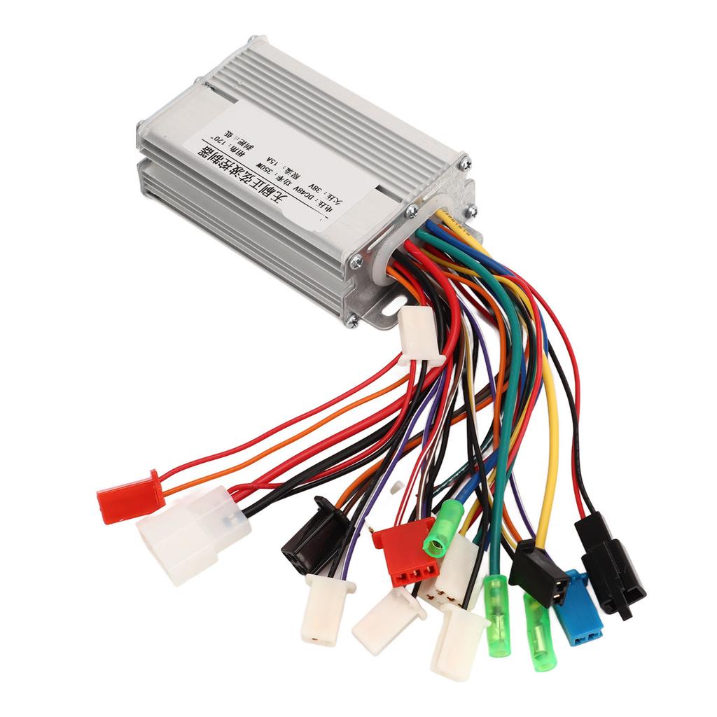 48V 350W Electric Bike Brushless Controller Aluminum Alloy Electric Scooter Brushless Motor Controller for Modification