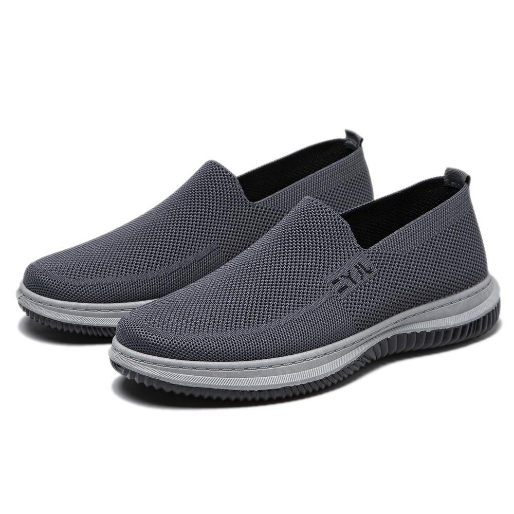 

Летняя новая мужская сетчатая дышащая обувь из мушиной ткани, повседневная спортивная обувь, мужская сетчатая обувь, рабочая обувь, мужская обувь на одну педаль 44