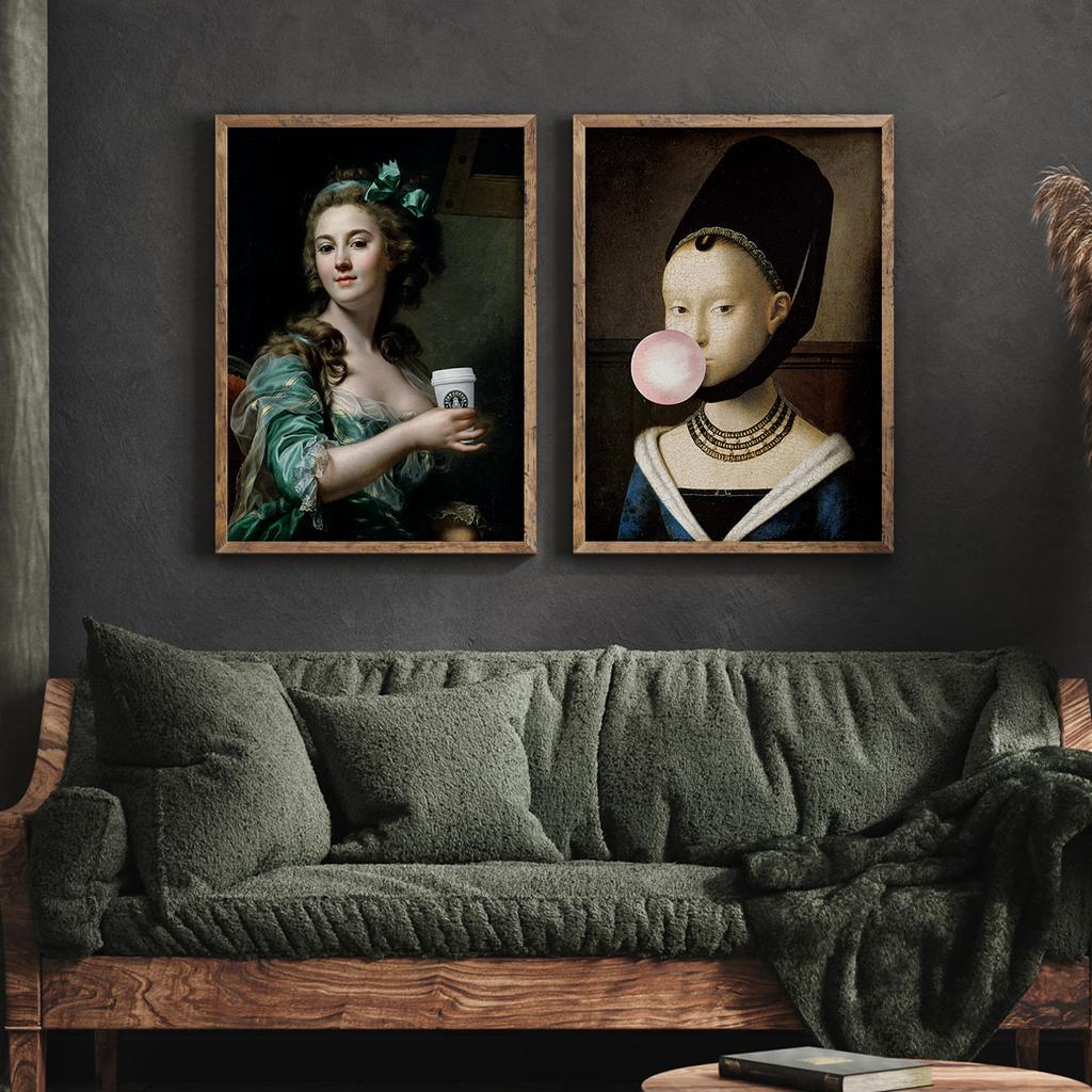 Set of Two Posters Coffee Gum