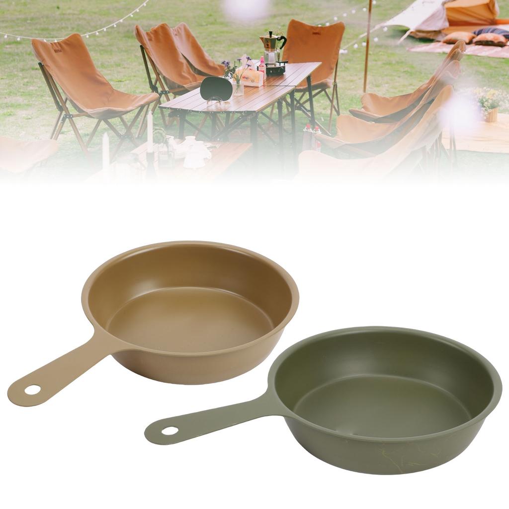 Mini Fry Pan Stainless Steel Portable Anti Stick Pot Round Egg Skillet Camping Cookware Round Mini Frying Pan
