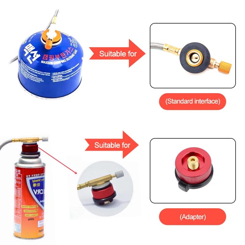 Aragaz de camping cu putere mare de foc 19800W, arzător portabil cu gaz pentru turiști, aragazuri de exterior rezistente la vânt, drumeții, grătar, BBQ, gătit, vase de gătit