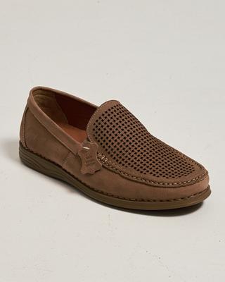 Perforated Moccasins 3301 40 Beige Nubuck