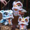 Handmade Lion Lantern Material Pack with Movable Head And Limbs DIY Lion Dance Lantern Kit Glowing Chinese Style Mid-Autumn Festival