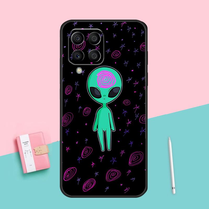 Alien Kawaii Art For Samsung Galaxy M12 M16 M34 M11 M35 M21 M06 M33 M13 M53 M31 M55 M15 M14 M54 M32 M52 Case
