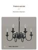 American Vintage Wrought Iron Chandelier for Living Room, Dining Room, or Bedroom