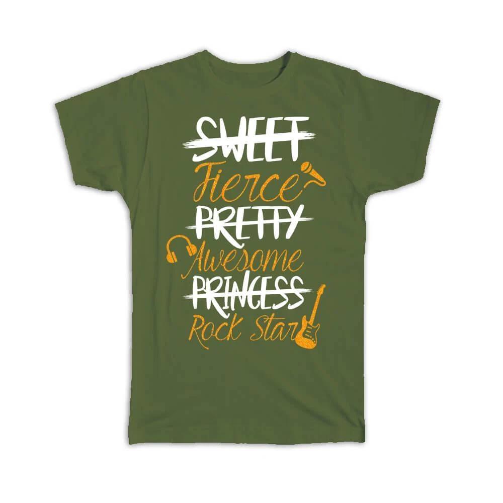 

Gift T-Shirt : Fierce Awesome Rock Star Cute Funny Art For Best Friend Coworker 4XL