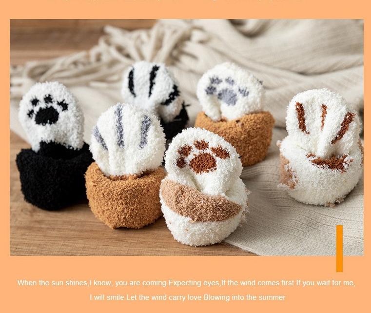 Womens Fuzzy Socks Winter Warm Soft Cozy Fluffy Microfiber House Sleeping Slipper Socks Women's Stockings