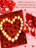 24pcs Heart-Shaped LED Candles, Flameless Petal, Romantic Love LED Tea Lights, Suitable for Romantic Nights, Valentine's Day