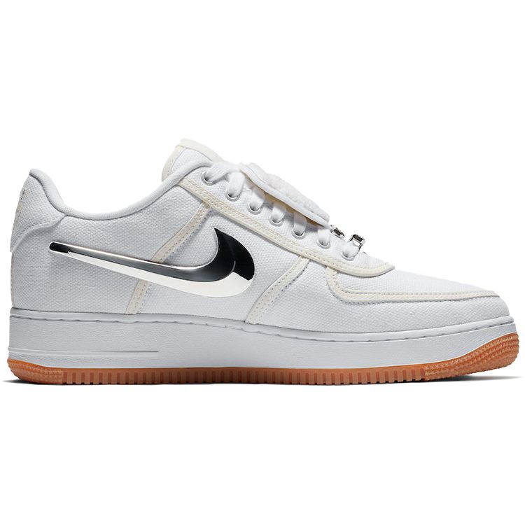 Travis Scott X Nike Air Force 1 Travis Scott Unisex Sneakers White White-White AQ4211-100