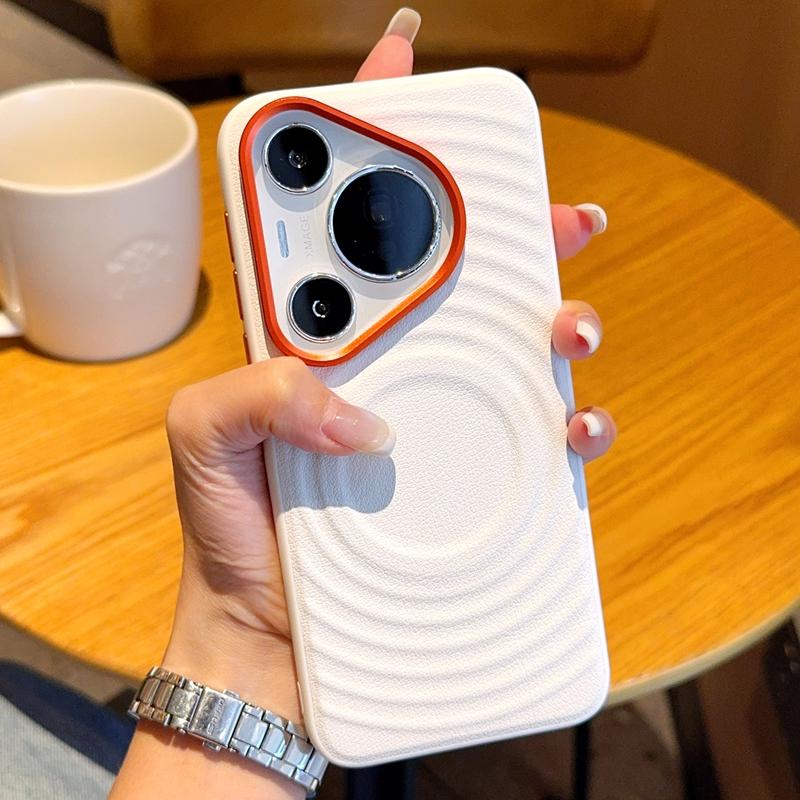

Для Huawei Pura 70 70 Pro 70 ProPlus 70 Ultra Чехол для телефона с однотонным покрытием, текстурой волны, магнитной защитой от падений и отпечатков пальцев For Pura 70 Ultra