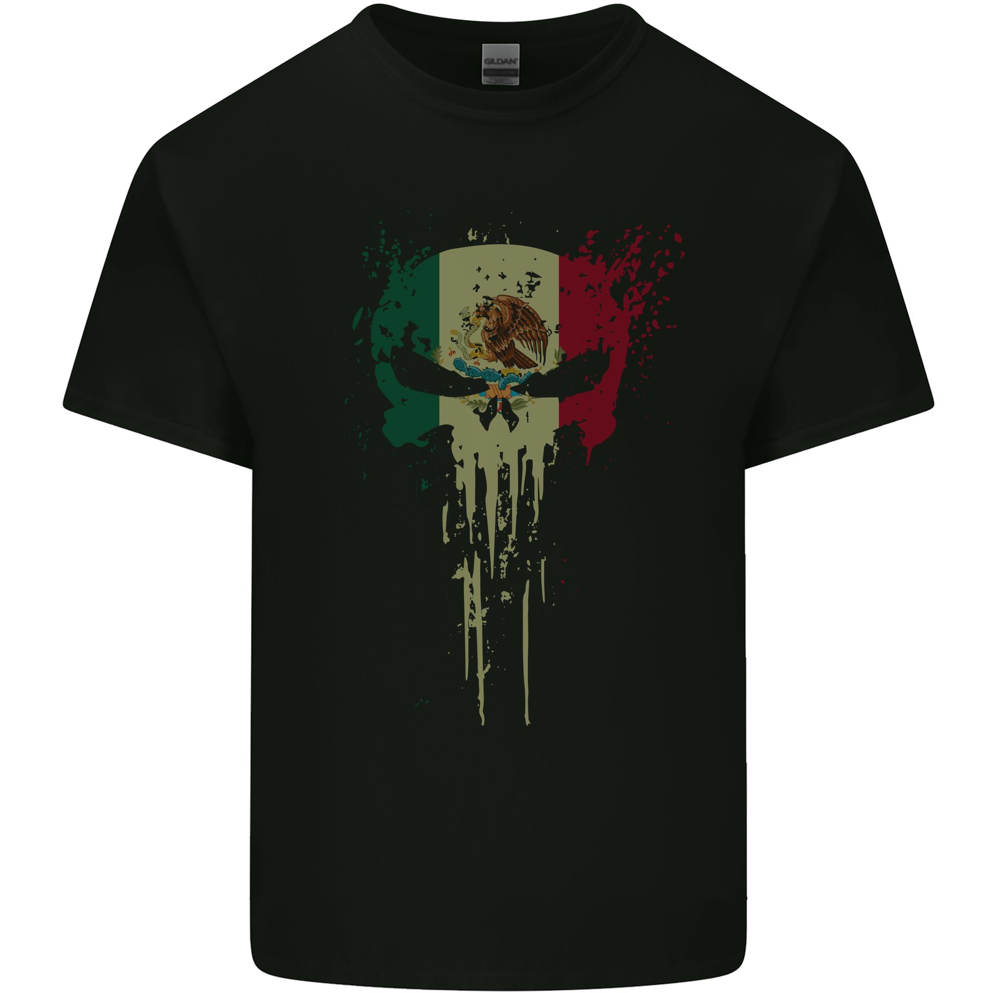 Mexico Skull Gym Training Bodybuilding Unisexs Light Cotton TShirt S