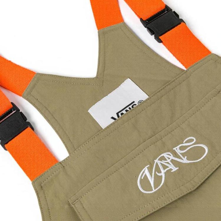 Vans Ss26 Woven Color Block Suspender Cargo Shorts Women shorts VN000TMBEMF