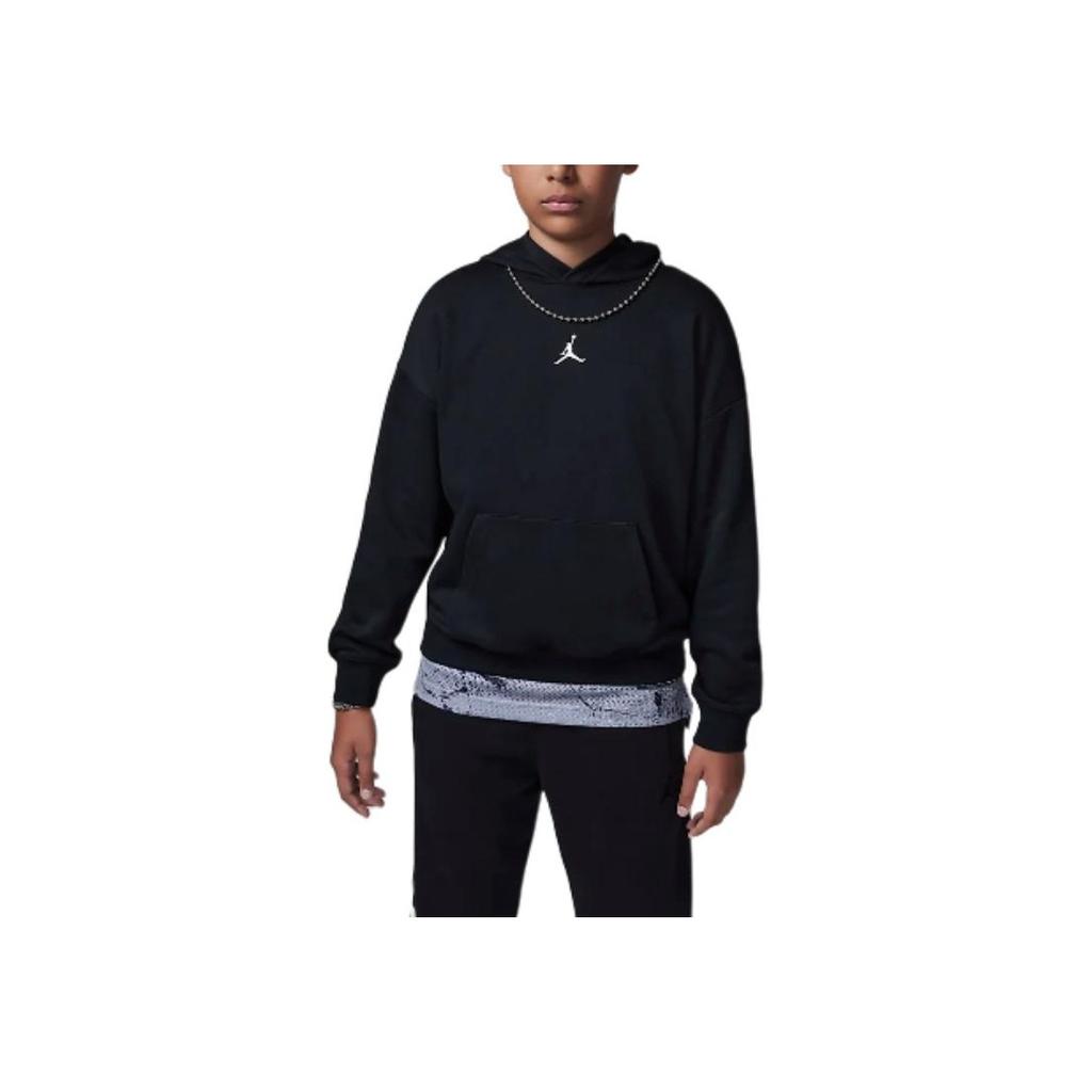 Jordan MJ MVP Statement Knit Pullover Hoodie Kids Hoodies Black HQ8705-010