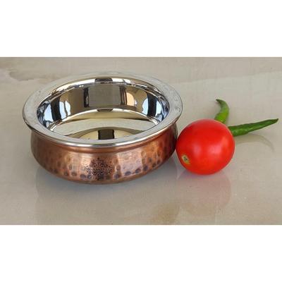 Çelik Bakır Servis Antik Koyu Ton Handi Kase, Servis Gereçleri ve Sofra Takımı, Ev Restoran, Hacim-1350 ML, 1 Adet