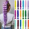 Tranças Sintéticas Coloridas Extensões de Cabelo Extensões de Crochê Afro DIY Jumbo Hair Festa