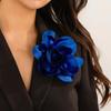 Exaggerated Fabric Flower Brooch Flower Pin Sweet Duck Bill Clip Pin Dual Purpose Rose Brooch