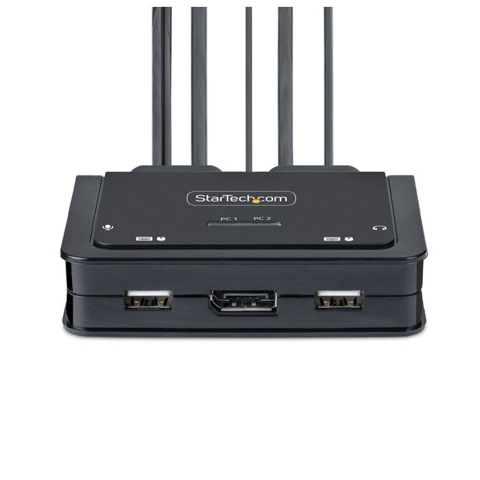 Switch KVM - STARTECH.COM - USB-C DisplayPort 2 Ports - 4K 60Hz - Prêt à l'emploi