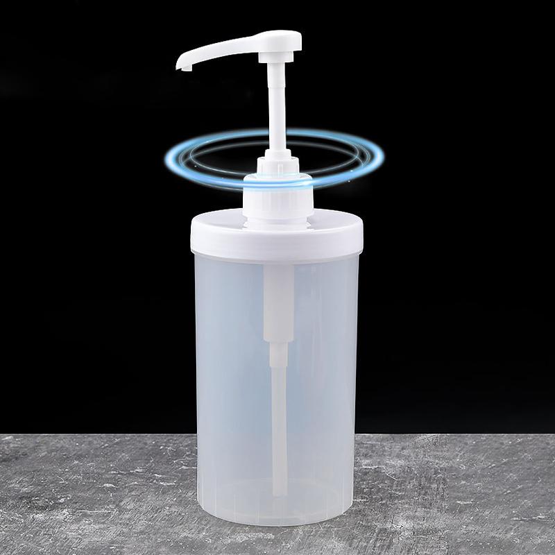 Flüssigkeitsspender Kaffeesirup Bienen Tropfflasche mit Hydraulikpumpe und Düsenkopf Küche Honigglas Behälter