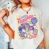 Comfort Colors Tired Teacher Club T-Shirt, Funny Teacher Graphic Tee, Retro Teacher Shirt, Funny Teacher Gift, School Classroom Apparel