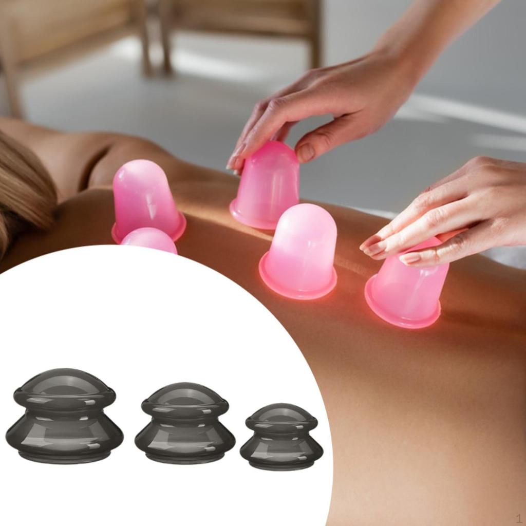 3 sztuki baniek do masażu antycellulitowego, chińskie bańki, profesjonalne bańki próżniowe do ciała i nóg