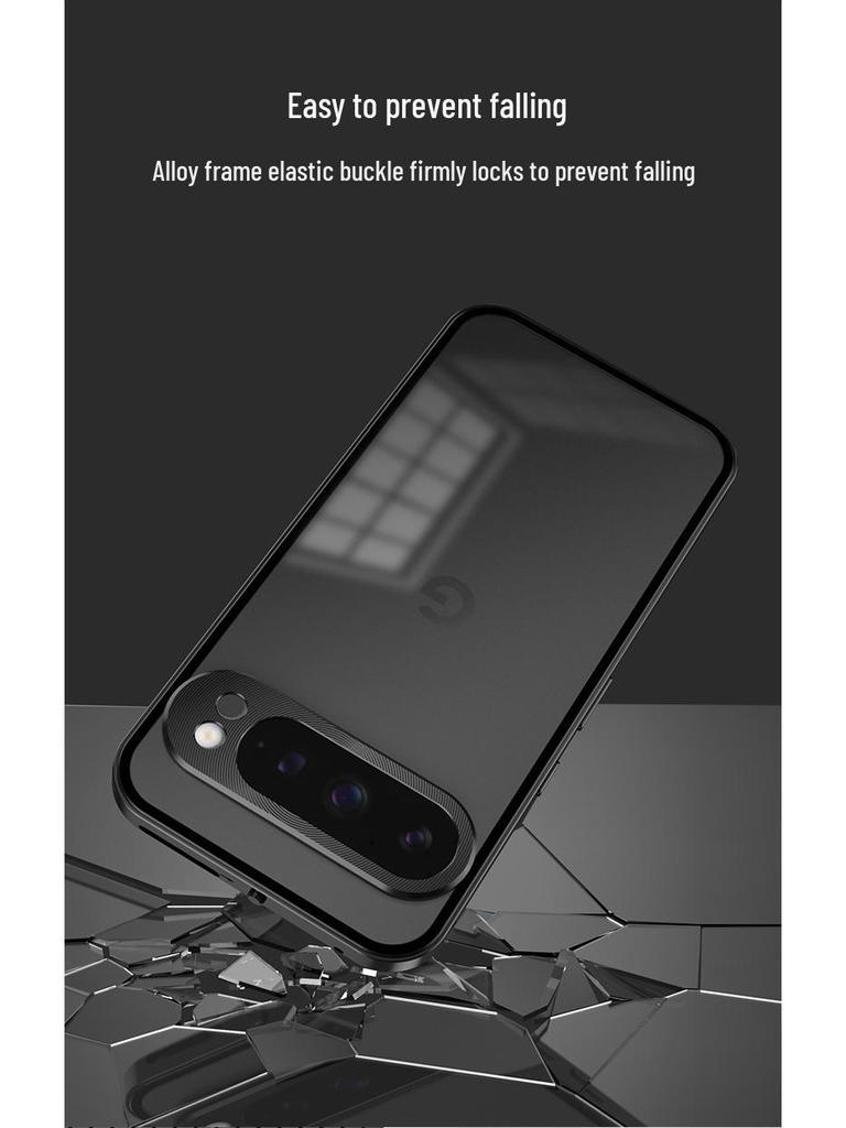 Google Pixel 10 Pro XL Metal Frame Magnetic Snap Phone Case