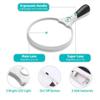 Extra Large Handheld Magnifying Glass with 3LED Lights Reading Magnifier  Jewelry