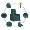 Massage Chair Dark Green Fabric