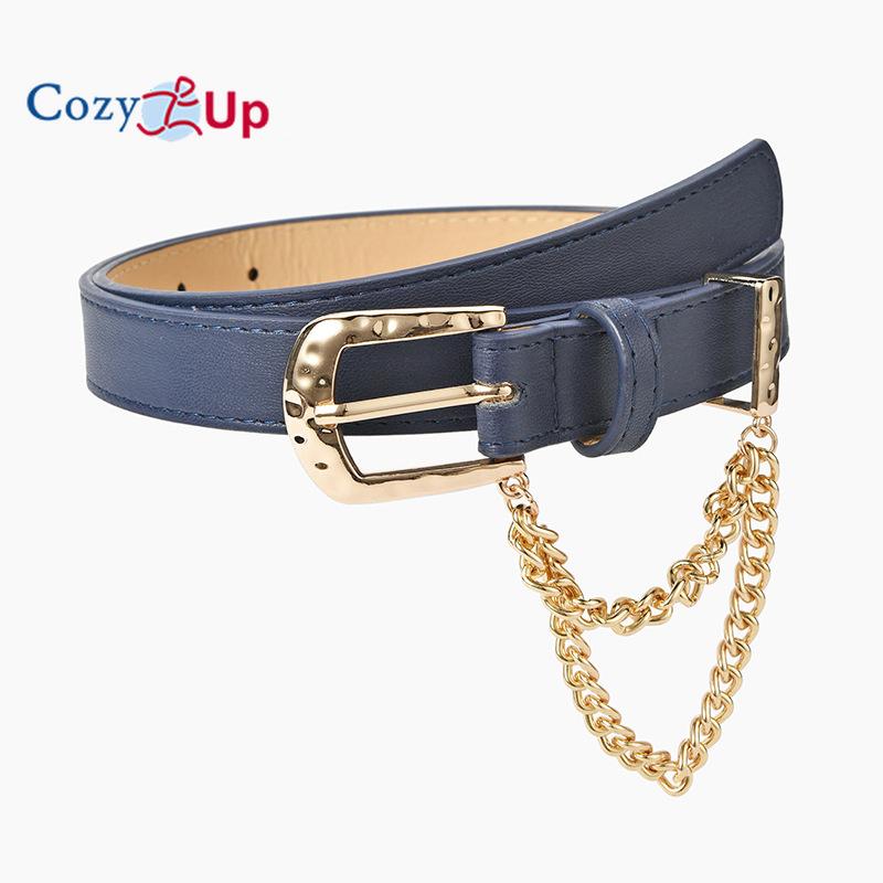 Pin Buckle Inlaid Short Chain Belt Jeans Decorative Clothing Belt Women