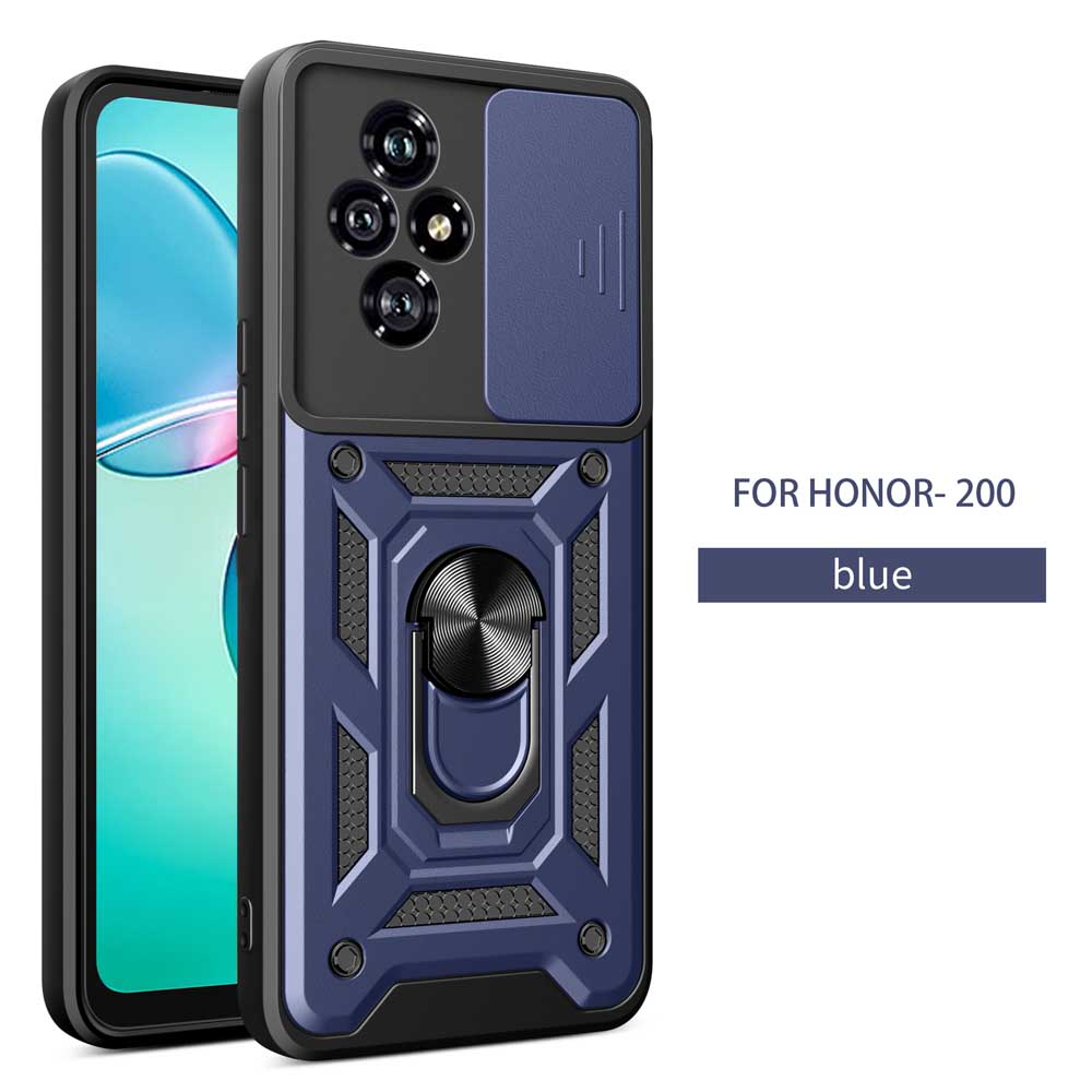 Shockproof Armor Case For Honor 200 Smart Car Holder Phone Cover Camera Lens Protection Fundas For Mi Honor 100 Pro X9C X8C 90