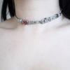 821WEBSERVICE I LOVE 2way Choker (silver)