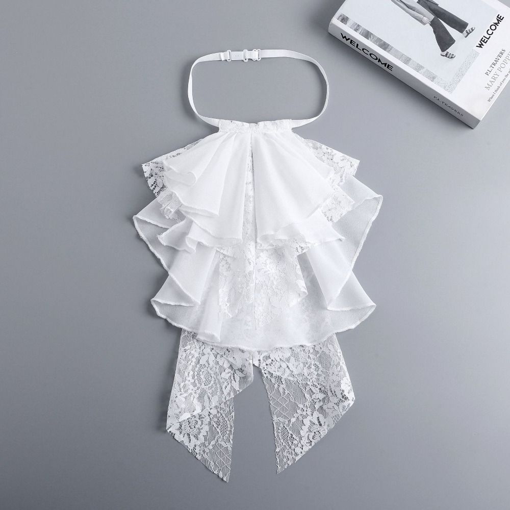 Abnehmbarer Renaissance-Kragen Mittelalterlicher Stil Falscher Kragen Schicker Rüschenkragen Opernaufführung