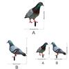 Farm Figurine Pigeon Card Install Outdoor Package Content Garden Pigeon Acrylic Farm Themed Decoration Realistic Appearance Card