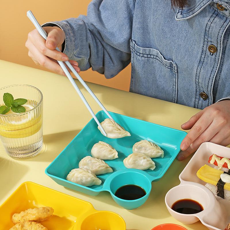 Japanische PP Verdickte Plastik Dipsaucen- & Sushiplatte