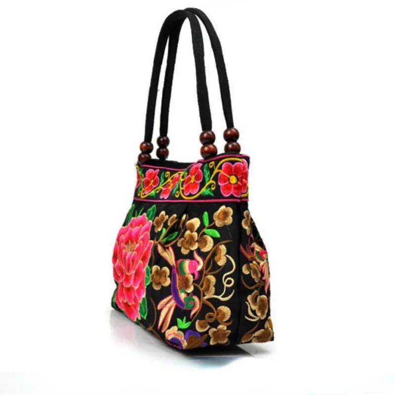 Bestickte Canvastaschen für Damen kleine Taschen origineller Ethno-Stil