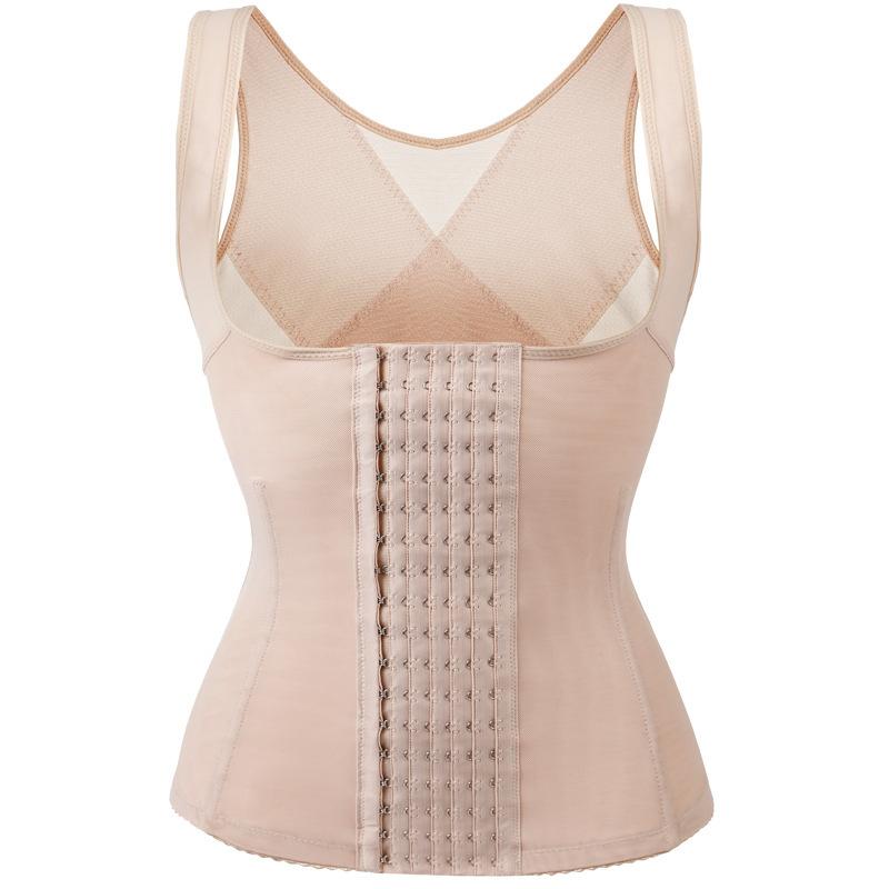 

Women s Waist Vest Adjustable Hook-Eye Corset Mesh Back Shapewear Tummy Control Body Shaper 6XL