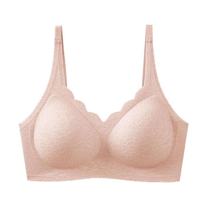 Traceless jelly strip soft support bra comfortable breathable anti-expansion bra