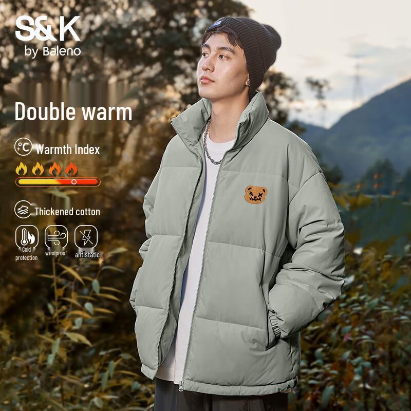 

Baleno Men s S&K Series Heavyweight Stand-Collar Puffer Jacket 4XL